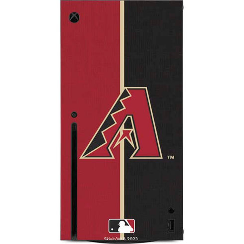 MLB Arizona Diamondbacks Split Xbox Series X Console Skin