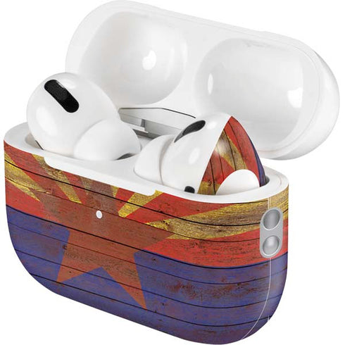 Arizona Flag Dark Wood AirPods Pro 2nd Gen Skin