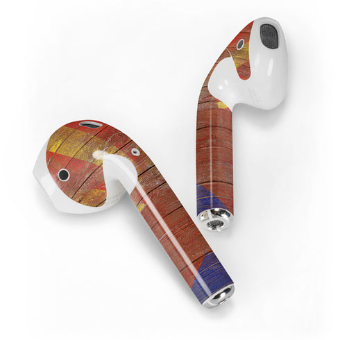 Arizona Flag Dark Wood Apple AirPods 2 Skin