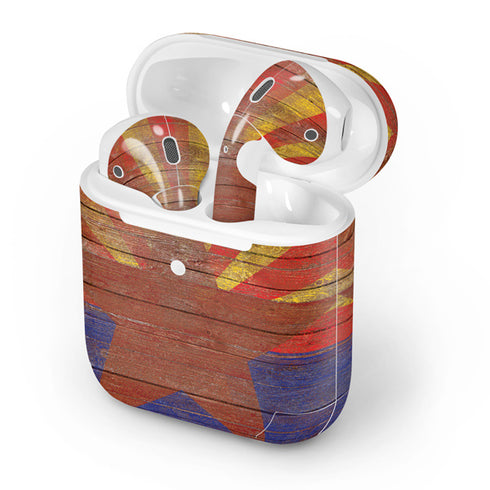 Arizona Flag Dark Wood Apple AirPods 2 Skin