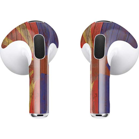 Arizona Flag Dark Wood Apple AirPods (3rd Gen 2021) Skin