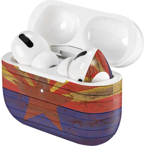 Arizona Flag Dark Wood Apple AirPods Pro Skin