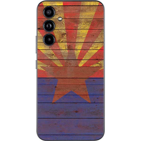 Arizona Flag Dark Wood Galaxy A54 5G Skin
