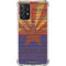Arizona Flag Dark Wood Galaxy A72 5G Clear Case