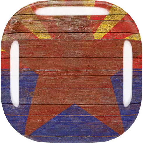 Arizona Flag Dark Wood Galaxy Buds Live Skin