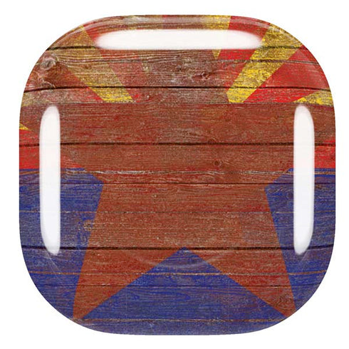Arizona Flag Dark Wood Galaxy Buds Live Skin
