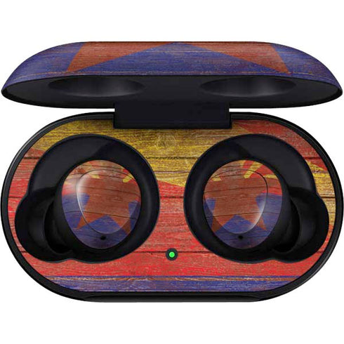 Arizona Flag Dark Wood Galaxy Buds Skin