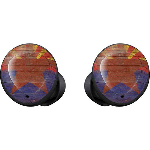 Arizona Flag Dark Wood Galaxy Buds Skin