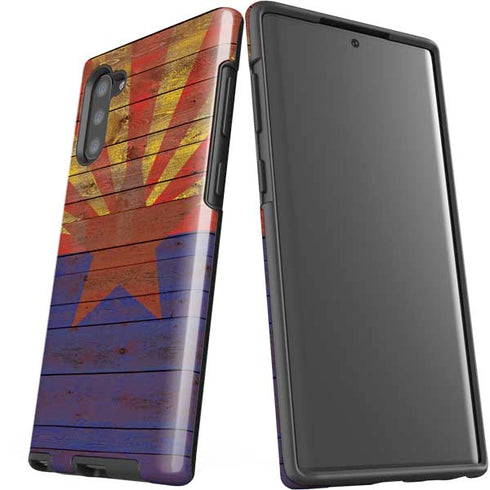 Arizona Flag Dark Wood Galaxy Note 10 Pro Case