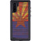 Arizona Flag Dark Wood Galaxy Note 10 Waterproof Case