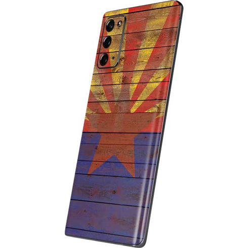 Arizona Flag Dark Wood Galaxy Note20 5G Skin