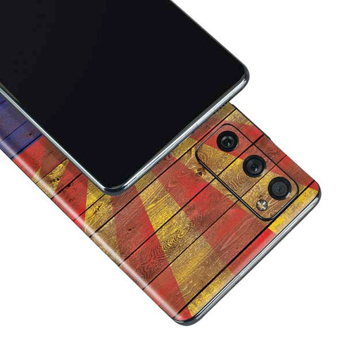 Arizona Flag Dark Wood Galaxy S20 Fan Edition Skin