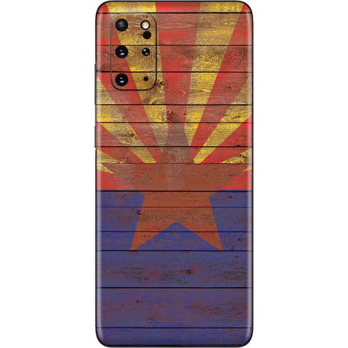 Arizona Flag Dark Wood Galaxy S20 Plus Skin