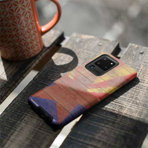 Arizona Flag Dark Wood Galaxy S20 Ultra 5G Pro Case