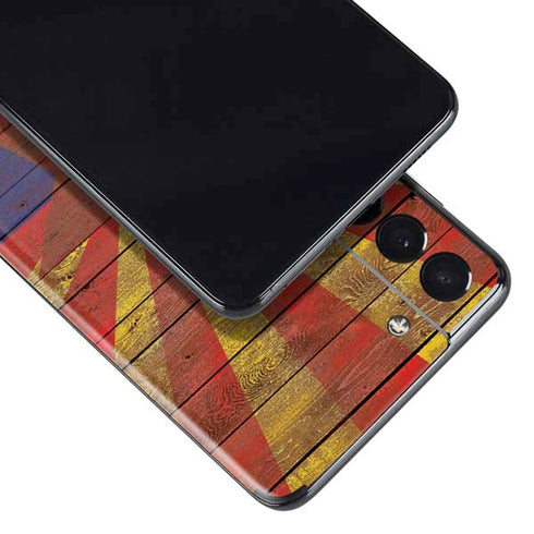 Arizona Flag Dark Wood Galaxy S21 Plus 5G Skin