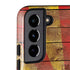 Arizona Flag Dark Wood Galaxy S22 Plus Pro Case