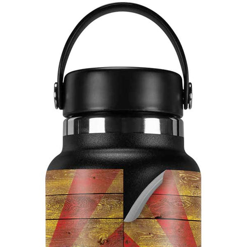 Arizona Flag Dark Wood Hydro Flask 32oz Wide Mouth Skin