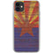 Arizona Flag Dark Wood iPhone 11 Clear Case