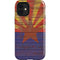 Arizona Flag Dark Wood iPhone 12 Mini Impact Case
