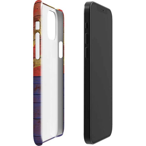 Arizona Flag Dark Wood iPhone 12 Mini Lite Case