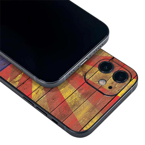 Arizona Flag Dark Wood iPhone 12 Mini Skin