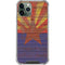 Arizona Flag Dark Wood iPhone 12 Pro Clear Case