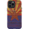 Arizona Flag Dark Wood iPhone 13 Pro Max Impact Case