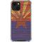 Arizona Flag Dark Wood iPhone 14 Plus Clear Case