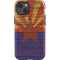 Arizona Flag Dark Wood iPhone 14 Impact Case