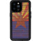 Arizona Flag Dark Wood iPhone 14 Pro Max Waterproof Case