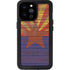 Arizona Flag Dark Wood iPhone 14 Pro Max Waterproof Case