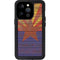 Arizona Flag Dark Wood iPhone 14 Pro Waterproof Case