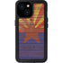 Arizona Flag Dark Wood iPhone 15 Waterproof Case