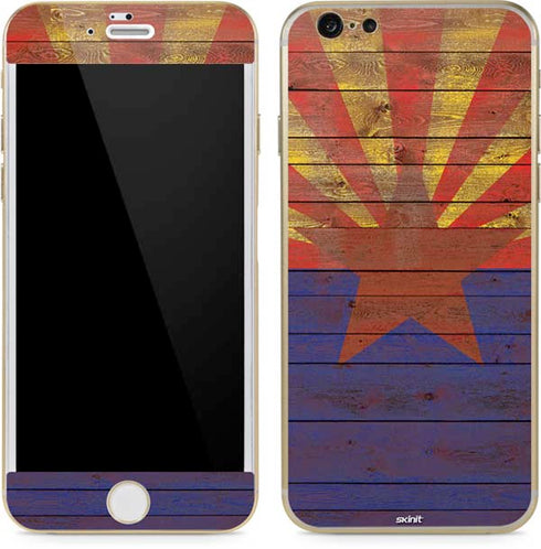 Arizona Flag Dark Wood iPhone 6/6s Skin