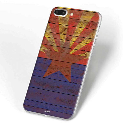 Arizona Flag Dark Wood iPhone 7 Plus Skin