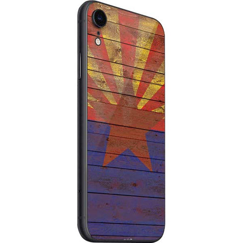 Arizona Flag Dark Wood iPhone SE (2nd & 3rd Gen) Skin