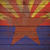 Arizona Flag Dark Wood iPhone X Pro Case