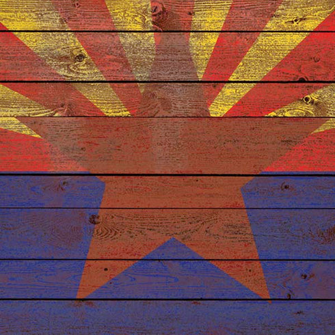 Arizona Flag Dark Wood iPhone XS Max Skin