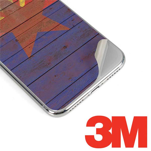 Arizona Flag Dark Wood iPhone XS Skin