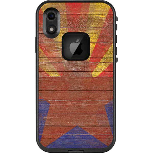 Arizona Flag Dark Wood LifeProof Fre iPhone Skin