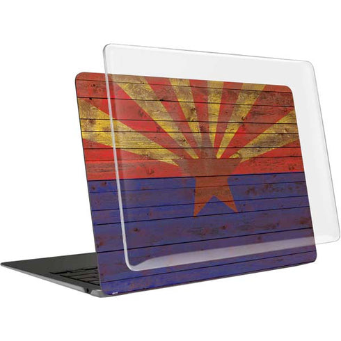 Arizona Flag Dark Wood MacBook Air 13in M1 (2021) Case plus Skin