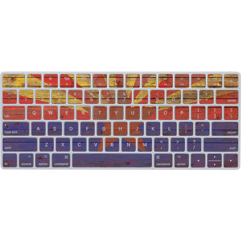 Arizona Flag Dark Wood Magic Keyboard Skin
