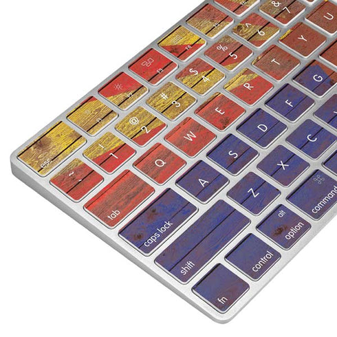 Arizona Flag Dark Wood Magic Keyboard Skin