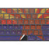 Arizona Flag Dark Wood Magic Keyboard with Numeric Keypad Skin