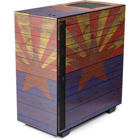 Arizona Flag Dark Wood NZXT H510 Compact ATX Mid-Tower Case Skin