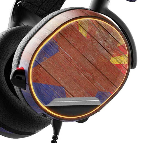 Arizona Flag Dark Wood SteelSeries Arctis 5 Skin
