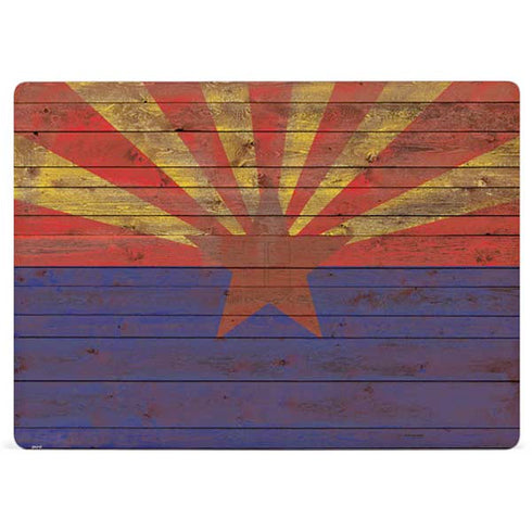 Arizona Flag Dark Wood Surface Laptop 3 13.5in Skin