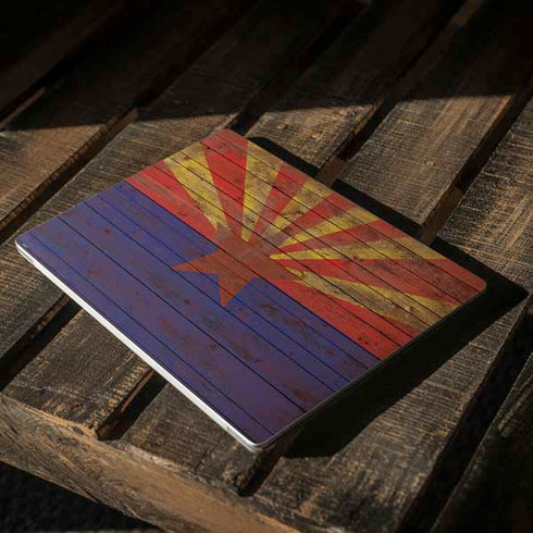 Arizona Flag Dark Wood Surface Laptop 3 13.5in Skin