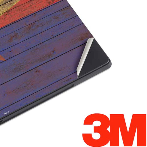Arizona Flag Dark Wood Surface Pro 7 Skin