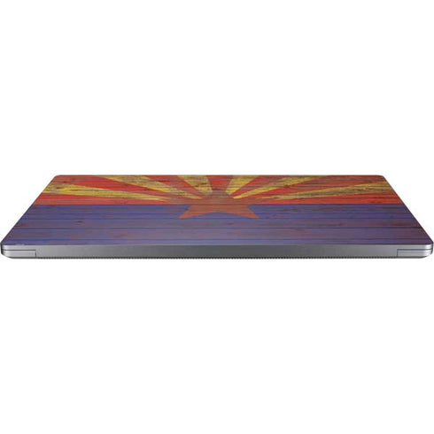 Arizona Flag Dark Wood Universal Laptop 11in (8.8 x 6.2in) Skin